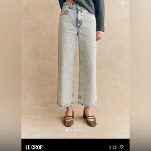 Sézane Le Crop Denim